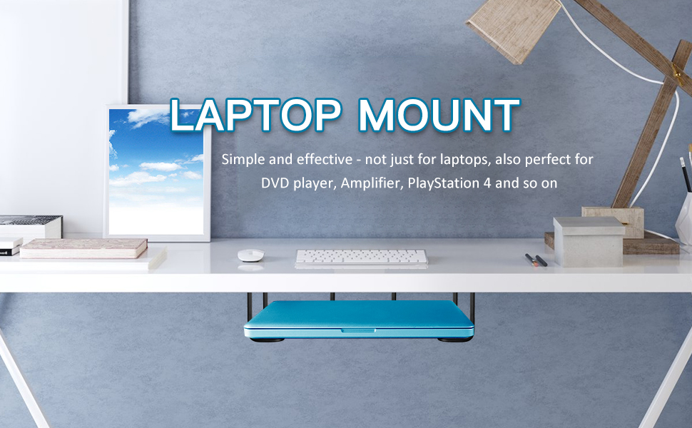 Under Desk Laptop Mount, Under Desk Shelf Bracket