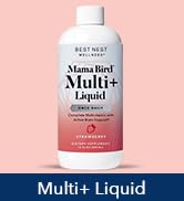 Best Nest Wellness Mama Bird Liquid Prenatal Vitamin, Methylated Prenatal Vitamins, Organic Fruit...
