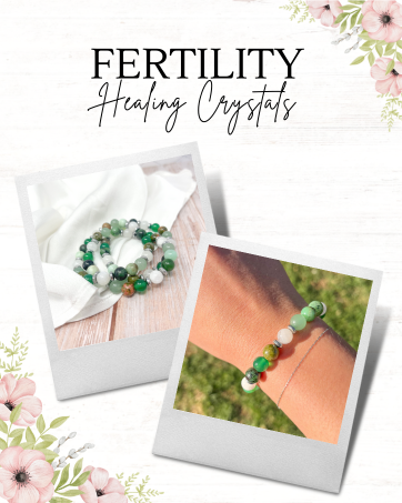 Fertility Bracelets Crystals and Gemstones Stretch Bracelet Infertility Gifts IVF