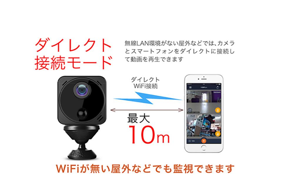 モニター付き❣️2.4 Ghz/5Ghz対応可能二つ監視画面　防犯カメラ 4つ アキバガジェット 防犯カメラ ワイヤレス 屋外 wifi 4台セット 家庭用