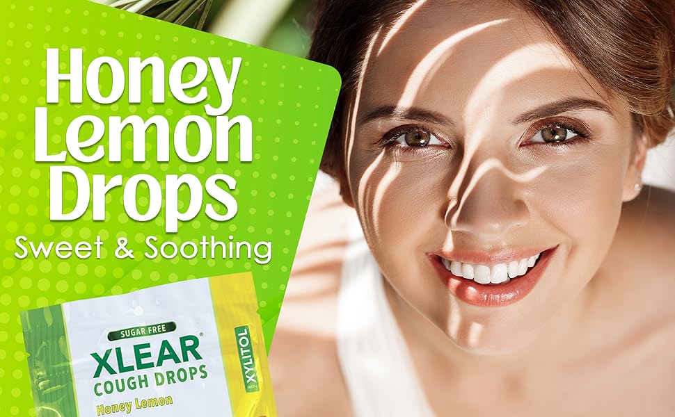 Xlear Xylitol Sugar Free Cough Drops for Adults and Kids