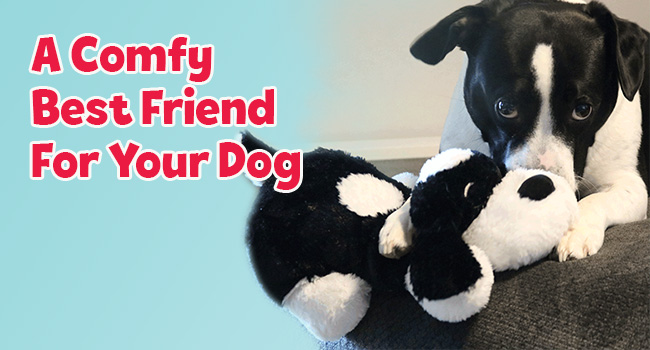Snuggle Puppy Plus Dog Toys with 3 Heat Packs & New Motion Activated RealFeel Heartbeat. Puppy Toys for Anxiety Relief, Calming Aid, and Dog Comfort Toy for Behavioral Training (Black & White) 25 image 11