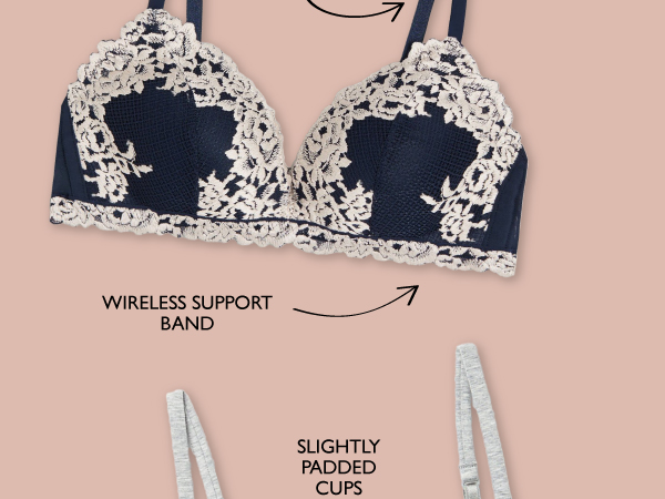 Intimissimi Woman's Tiziana Wireless Plunge Triangle Bra in