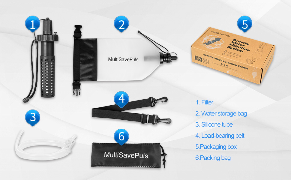 Gravity-Fed Water Filtration System