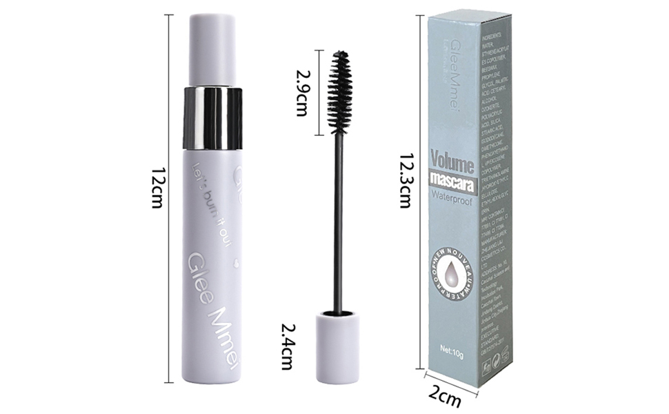 KASTWAVE 2 in 1 Silk Fiber Lash Mascara, Natural Waterproof Smudge-proof, Lengthening and Thickening Effect, Liquid Lash Extensions, No Clumping, Lasting All Day (0.35 oz) 12 2 in 1 Mascara Waterproof & Smudge-Proof