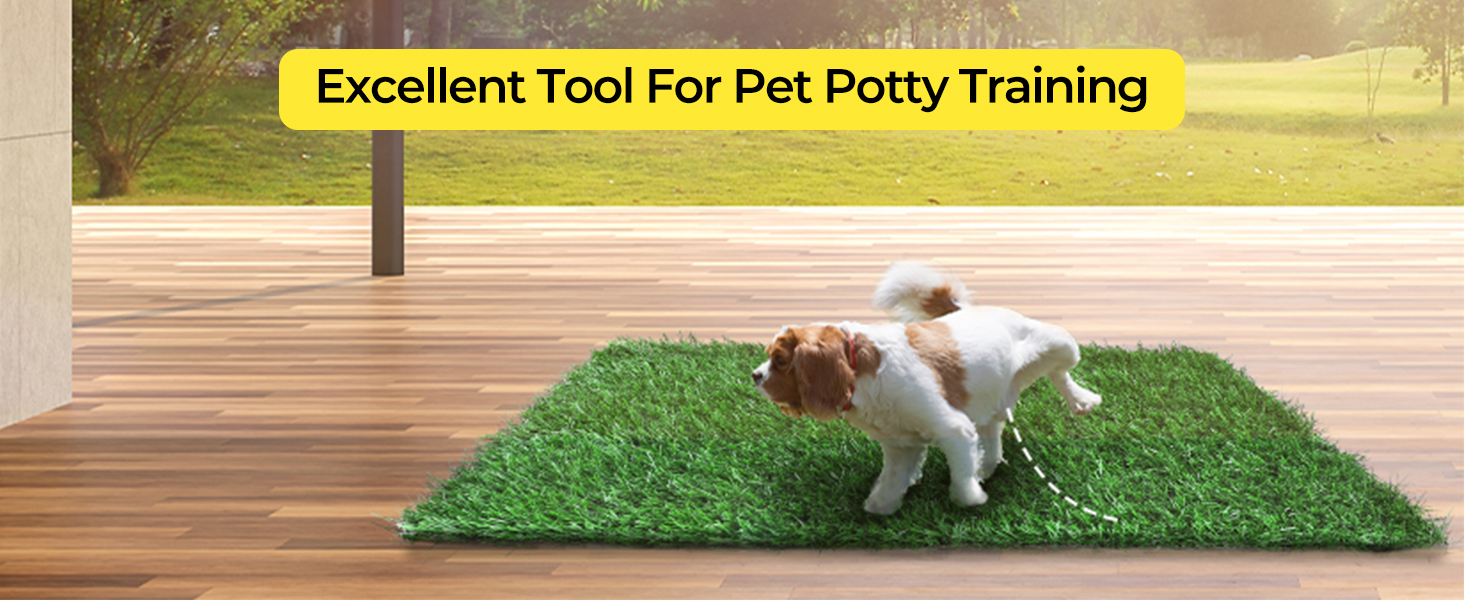 Dog Grass Pad, 2Pack Portable Grass Pee Pads for Dogs