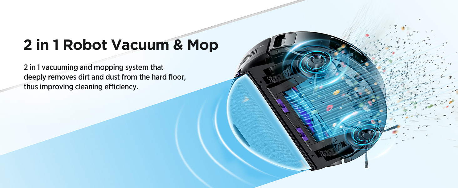 2 in 1 robot vacuum and mop combo