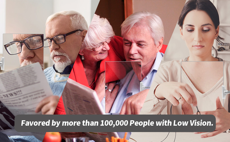 5X Magnifying Glass with Stand, 10"x6" Flexible Gooseneck