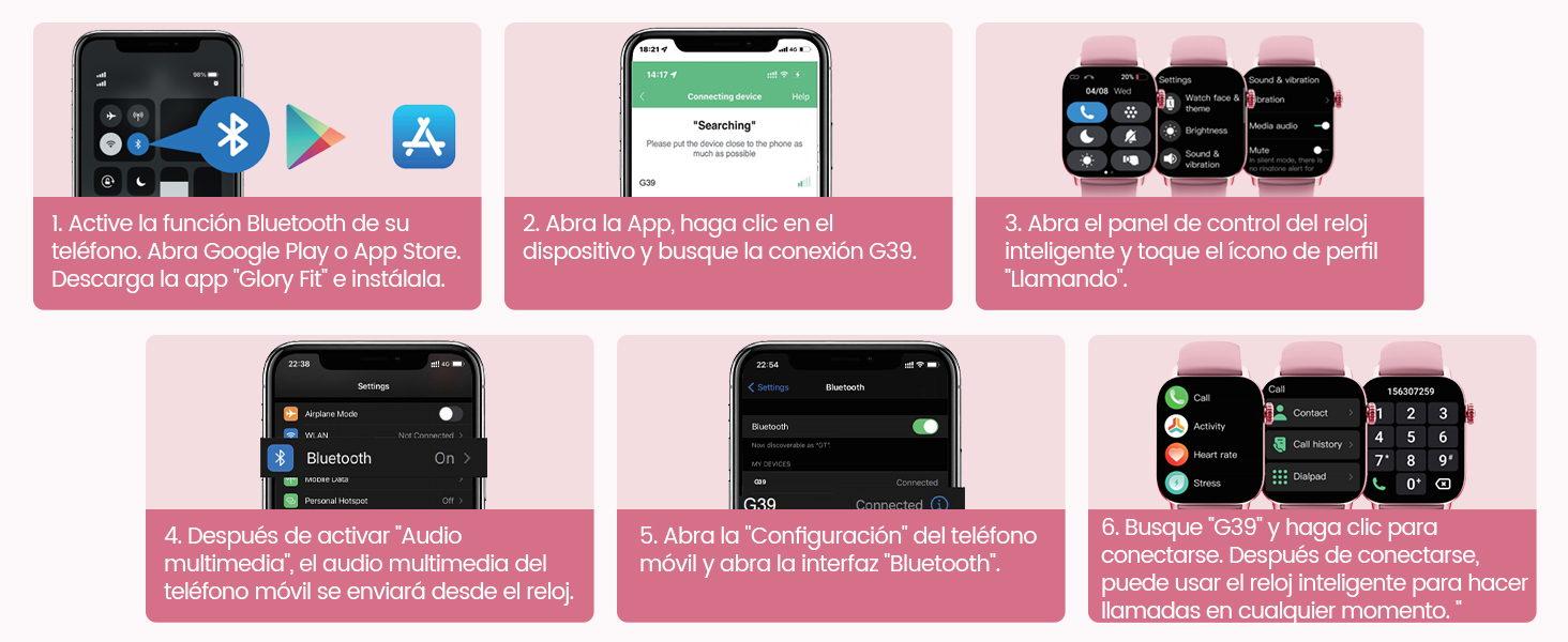 Reloj inteligente mujer con llamadas