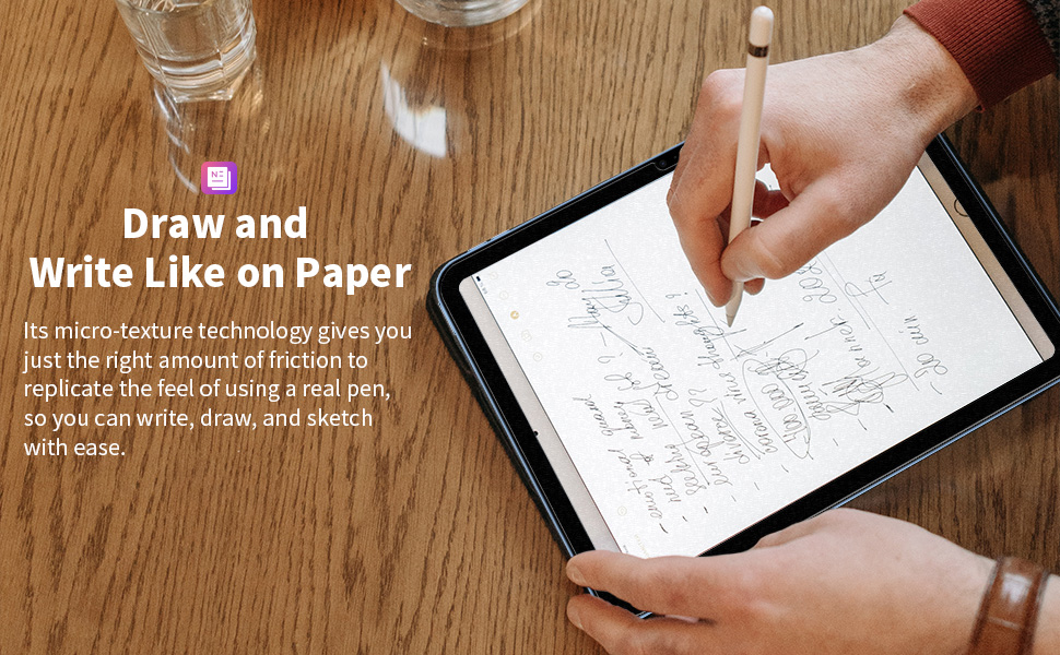 avakot 2 Pack Paperfeel Screen Protector for iPad 10th Generation Drawing Matte Paperfeel Film