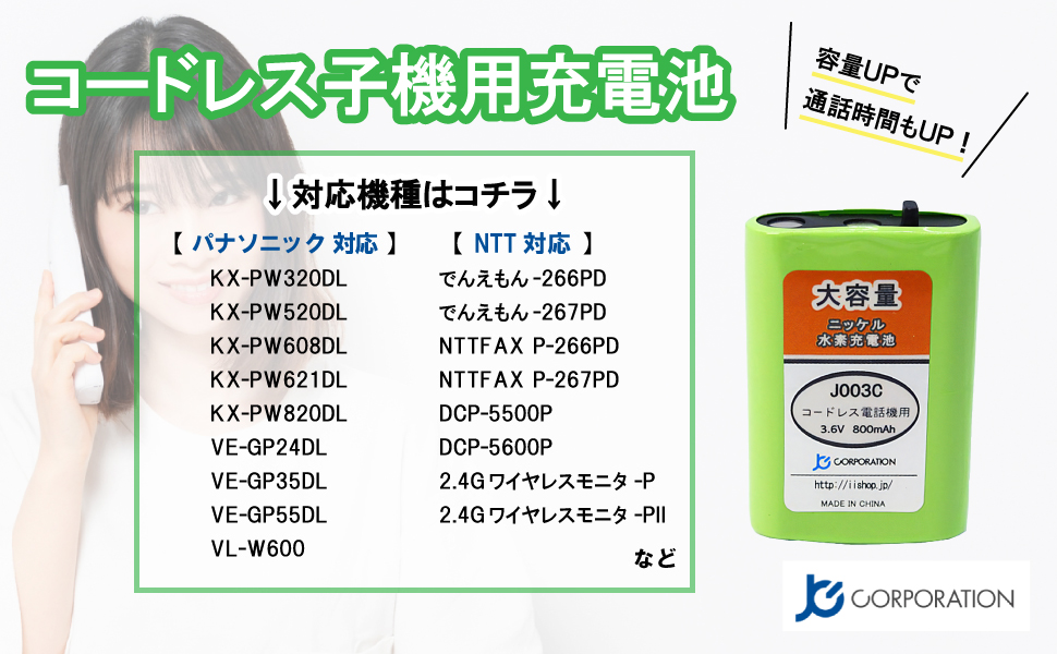 Amazon | パナソニック VL-W605 KX-FAN51 対応 増設 コードレス