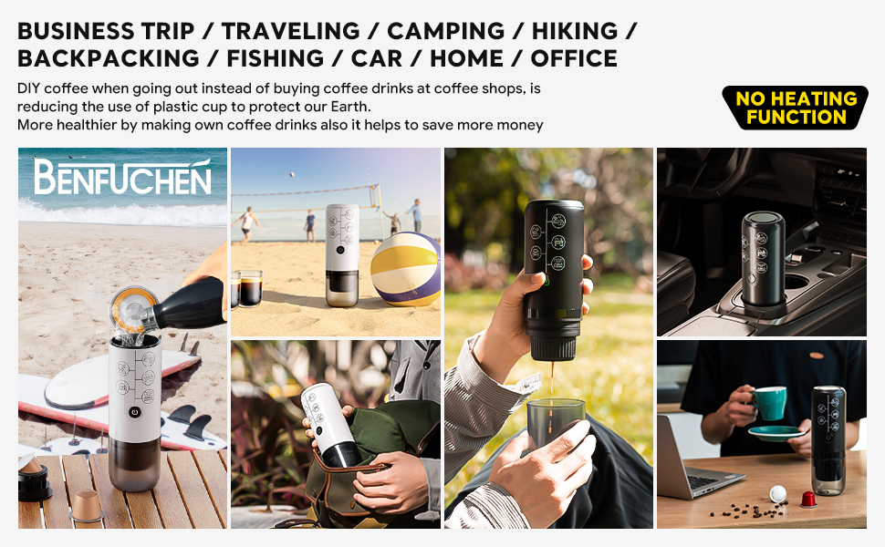 BENFUCHEN 3 in 1 portable espresso machine