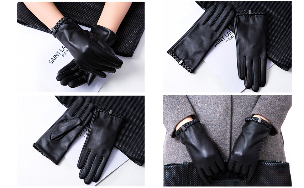 Leather gloves