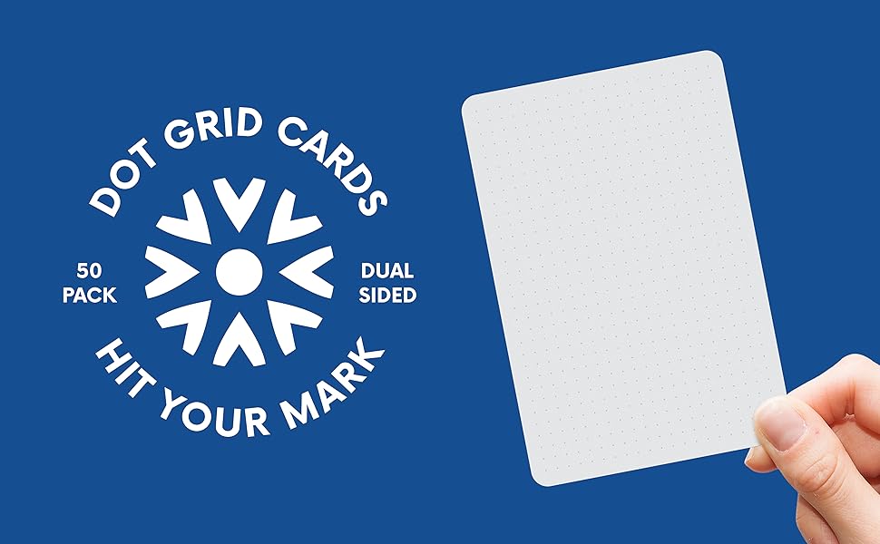 Notsu Dotted Index Cards 4x6 inch (Pack of 50) Bullet