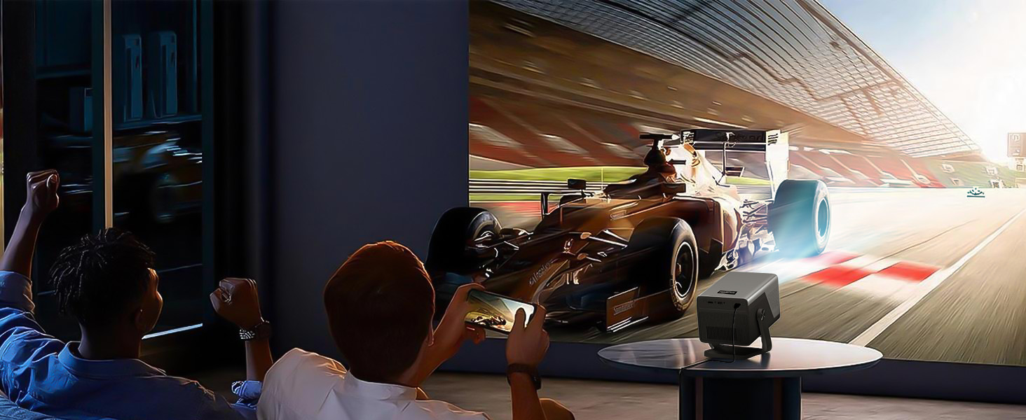 Dark, moody nighttime scene showing multiple parked vehicles with dramatic lighting effects and lens flares.