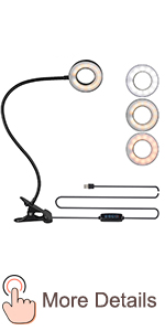 Black Desk Ring Light