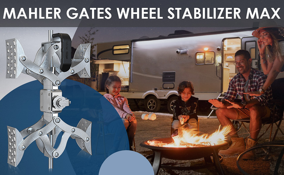 MAHLER GATES XShaped Chocks Wheel Stabilizer for Travel Trailers