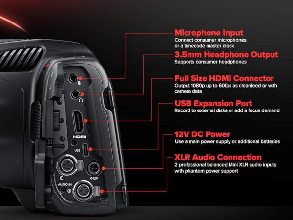 ブラックマジックデザイン CINECAMPOCHDEF06P #3926 Amazon.com : Blackmagic Design Pocket Cinema Camera 6K G2