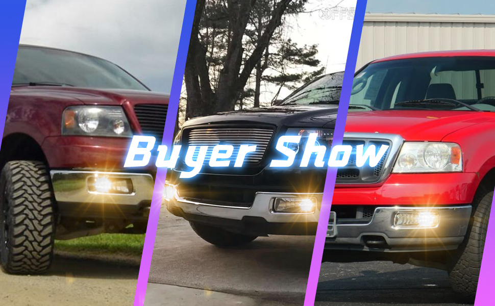 Fog Lights Assembly Replacement for 2004-2006 Ford F-150 2006 Lincoln Mark LT