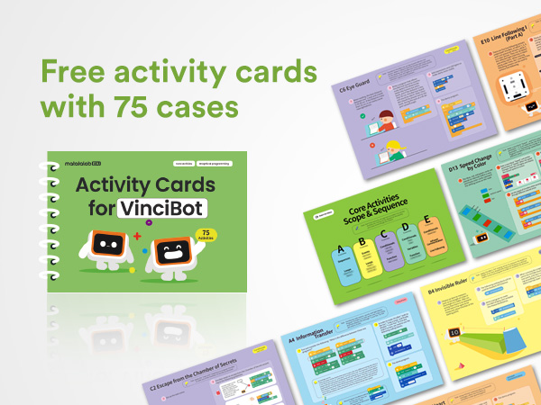 free activity cards with 75 free cases