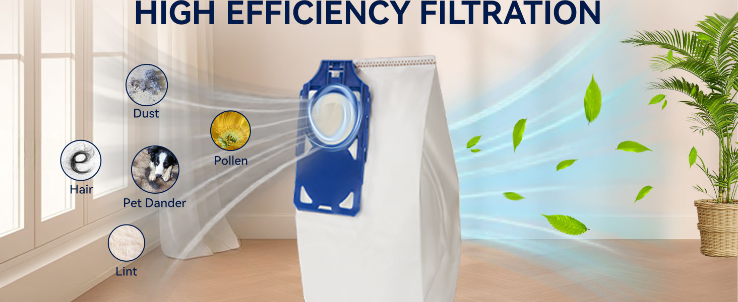 Compatible with Riccar Brilliance R30D, R30P, R30PET Upright Vacuums Cleaner