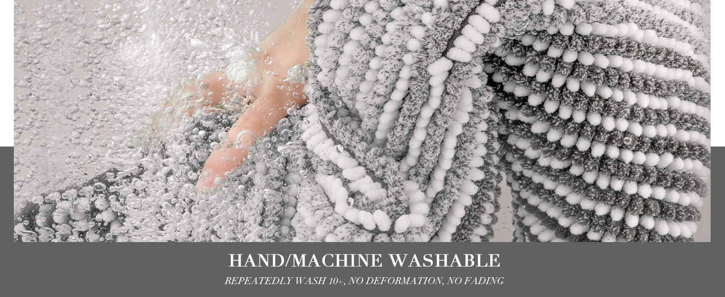 washable bath rug