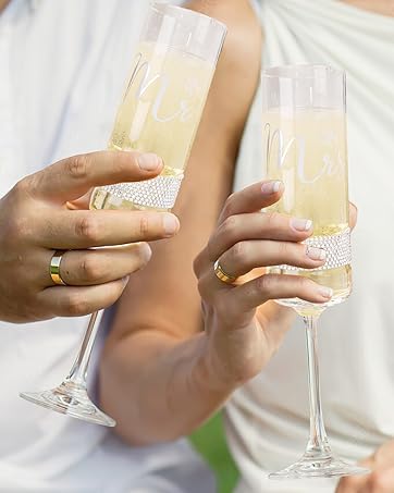 wedding champagne flutes and cake knife server set