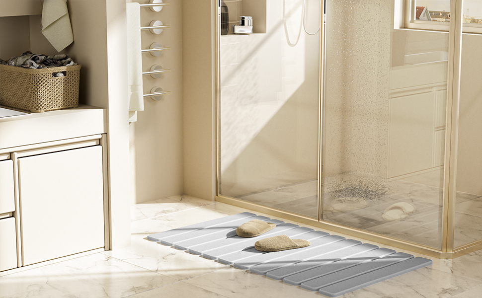 stone bath mat