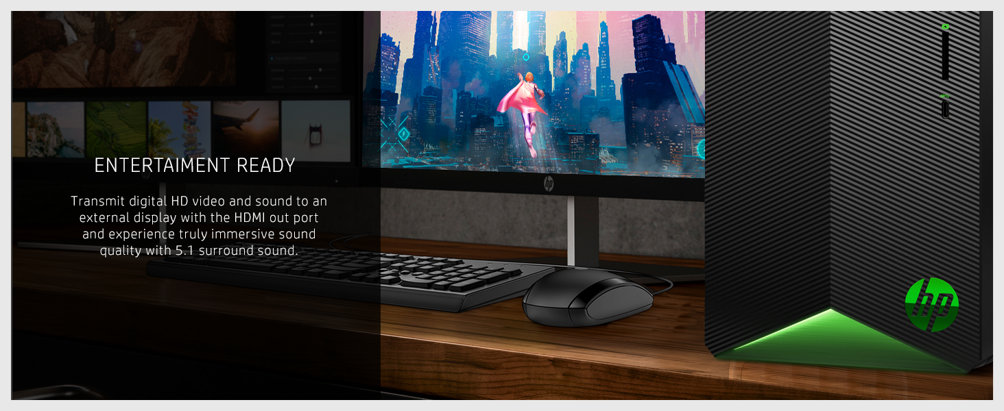 Customizable HP Pavilion Gaming PC with High-Performance Components