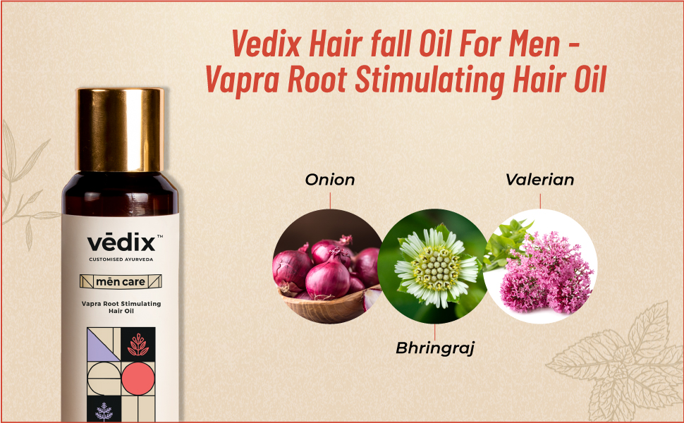 Buy Vedix Customized Ayurvedic Mens Hair Oil for Hair Growth Vapra