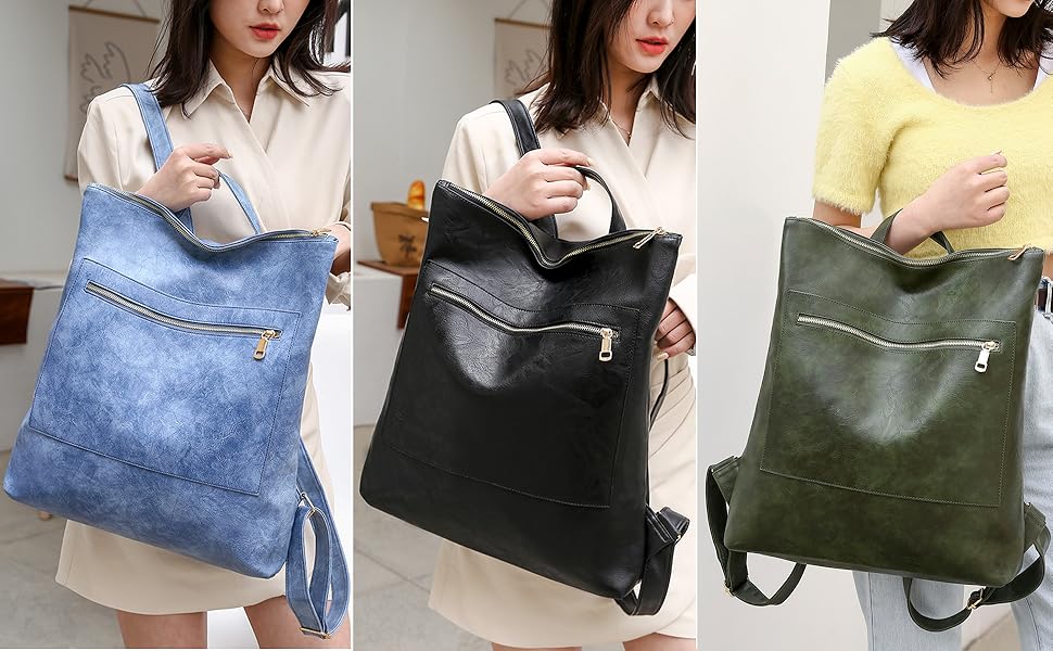 Large backpack purse