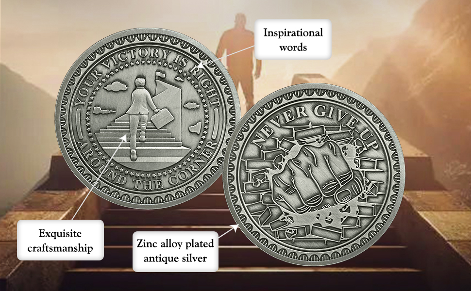 spiritual mental health gifts, encouragement medallion