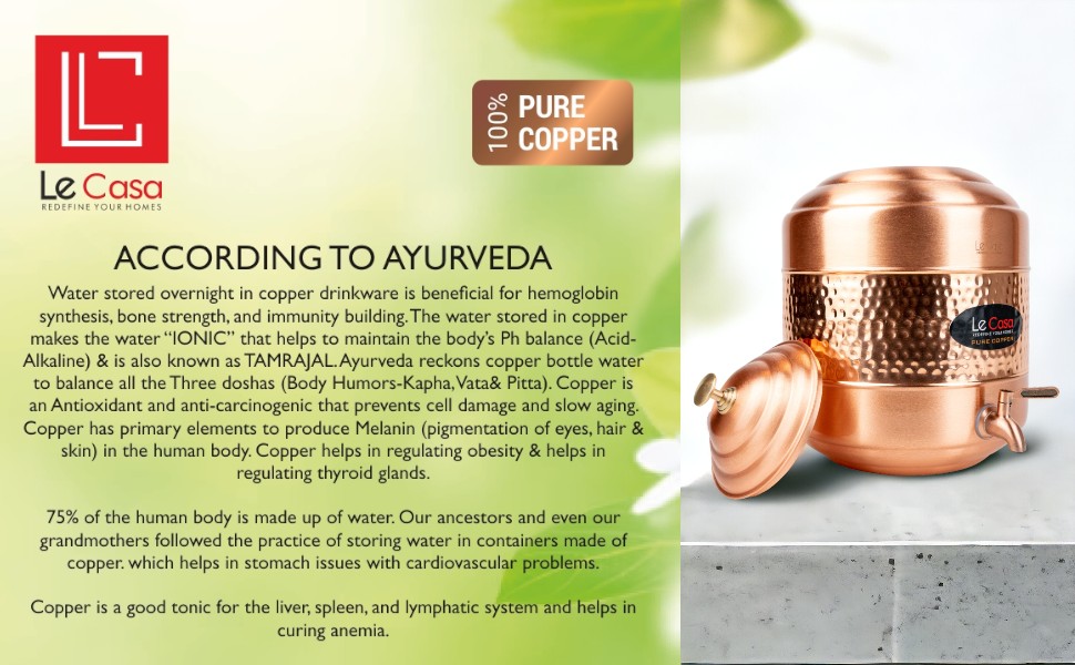 Copper Water Dispenser 14 Litre