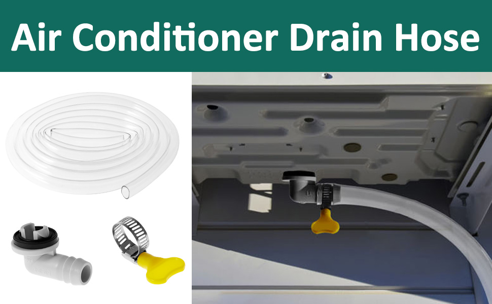 22.9Ft Air Conditioner Drain Hose, 3/5 inch Flexible Leak
