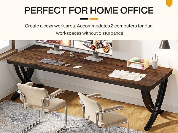 Amazon.com: Tribesigns 2 Person Desk, 78 Inch Long Computer