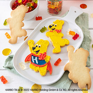 Zenker Meets Haribo - Juego de 2 moldes para galletas de oso dorado