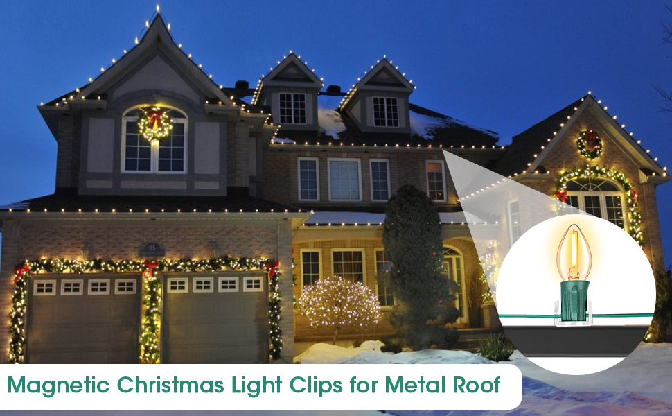 Haldane C9 Christmas Light Clips, Extra Strong