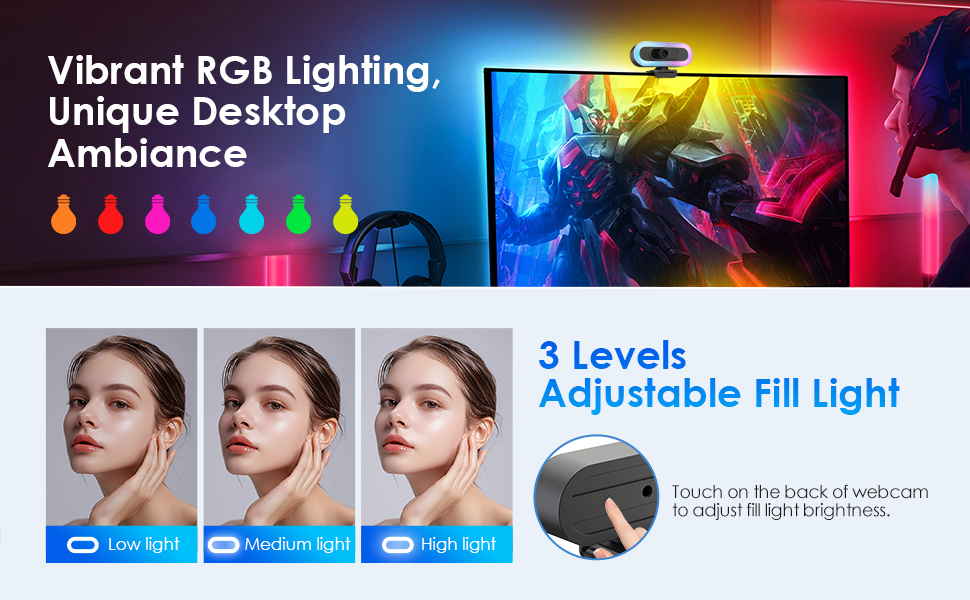 4ls webcam with rgb light