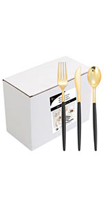 Gold Plastic Silverware