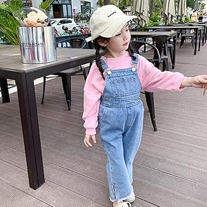 Amazon | [mxcgzl] サロペット キッズ オーバーオール デニム