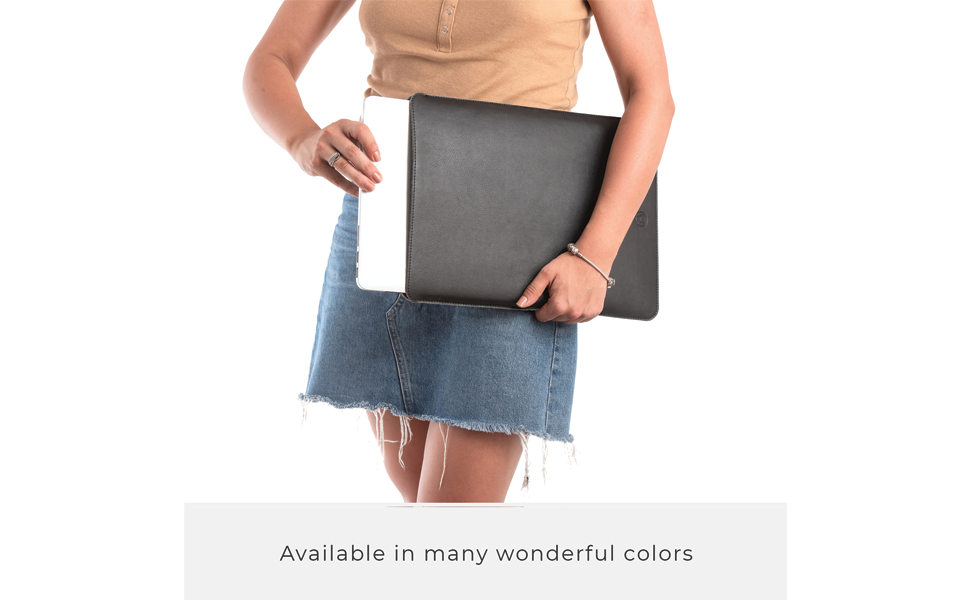 Slim PU Leather Laptop Sleeve 13 Inch Professional Looking MacBook Air Sleeve