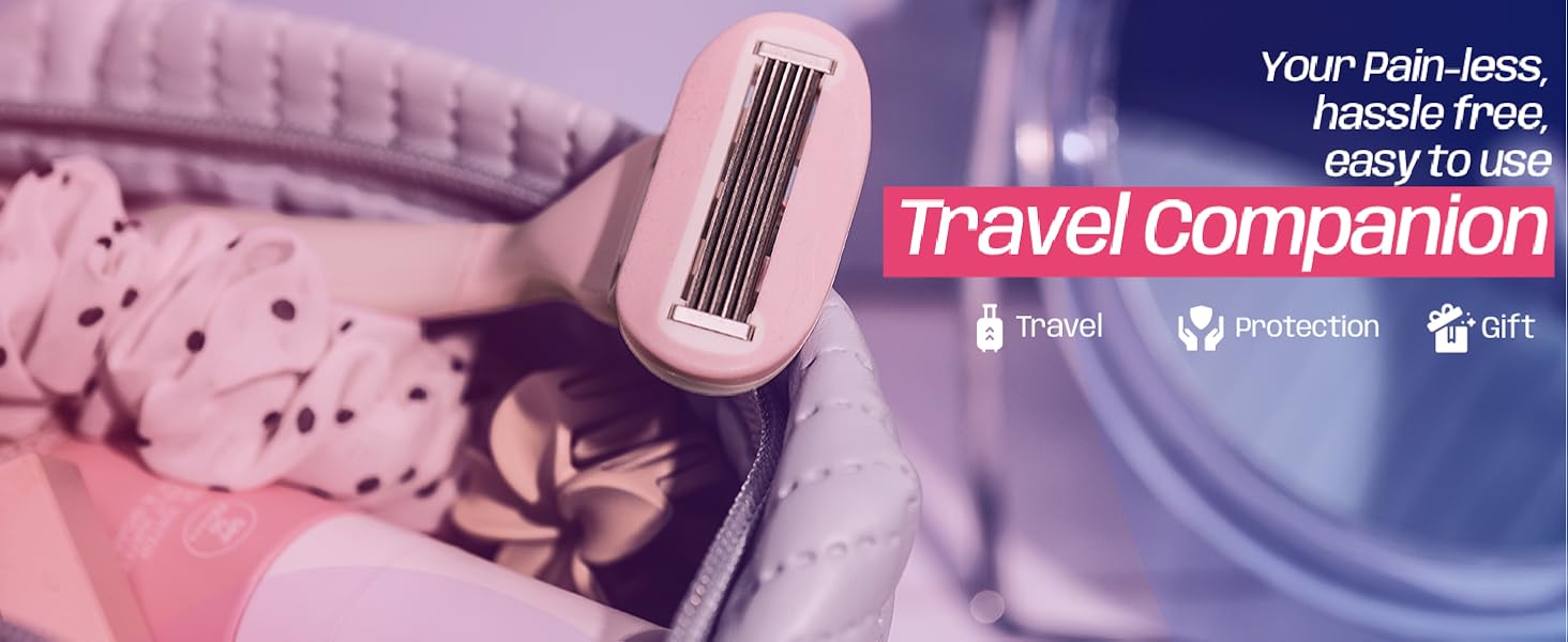 Pink body razor smooth shaving for girls full body shave women pink rajar