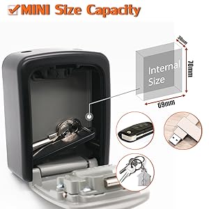マンティコア・ロック・ボックス Key Lock Box,C-Timvasion® 4-Digit Combination Key Safe Box