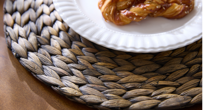 brown placemats