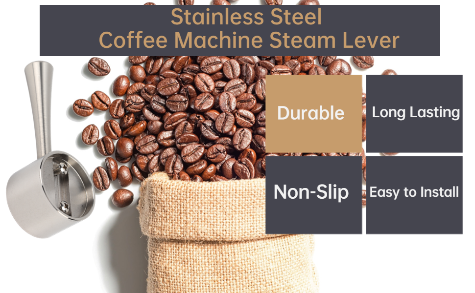 3.82in Stainless Steel Coffee Machine Steam Lever, Replacement Steam