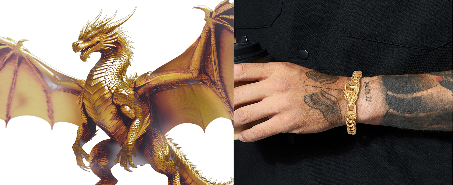 gold dragon bracelet