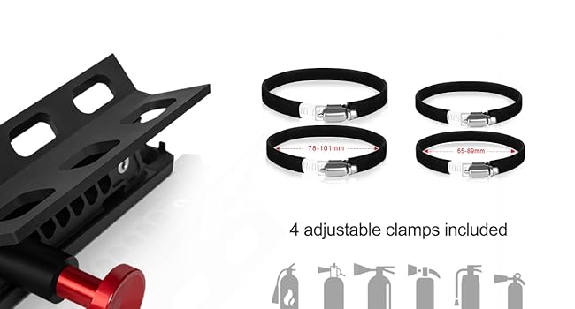 atv honda yamaha fire extinguisher accessories Fire Extinguisher Mount for atv quad handlebar