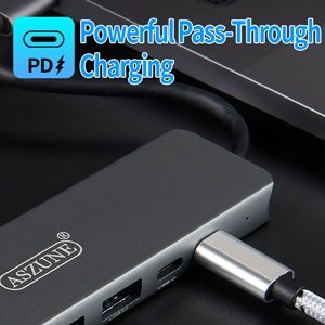 ASZUNE USB C HUB ADAPTER WITH PD charger port
