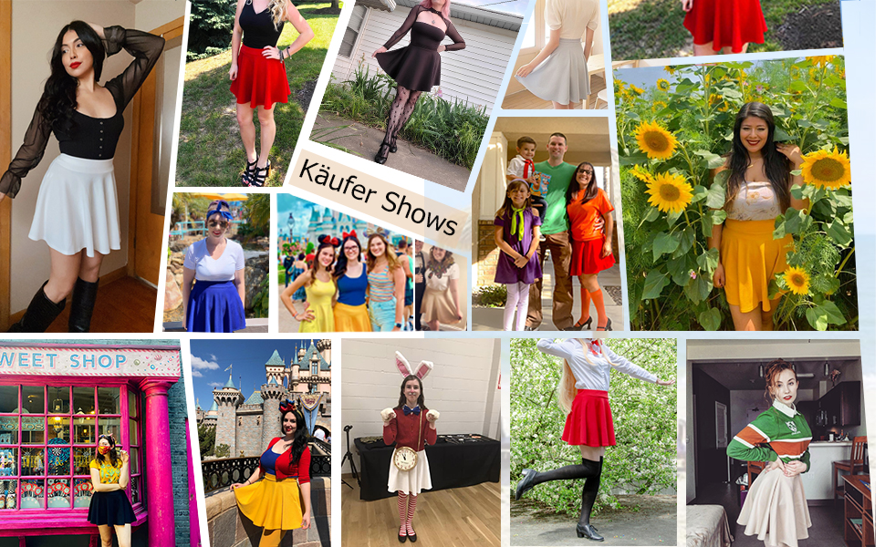 Skaterrock Damen Midi