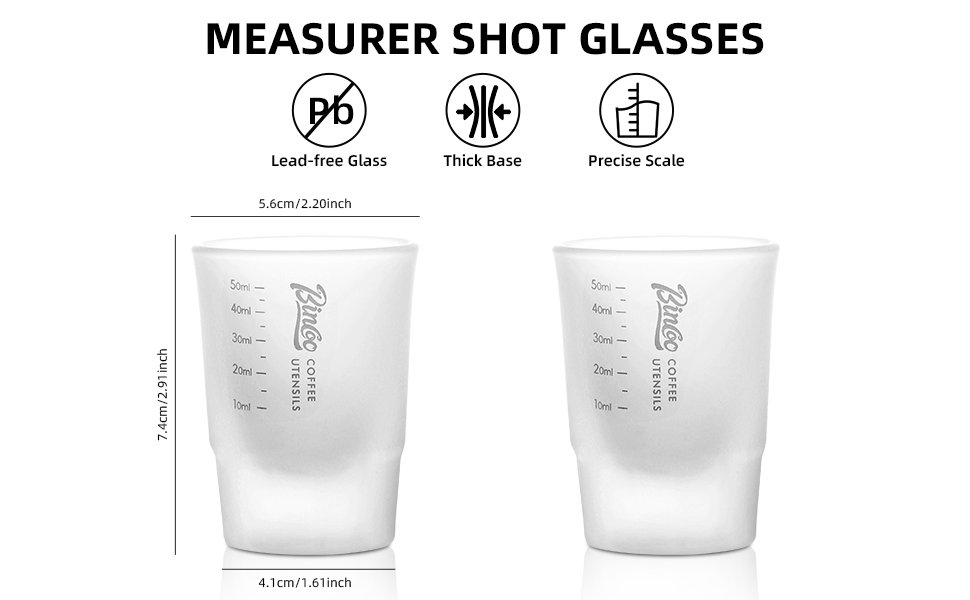  Bincoo Espresso Shot Glasses